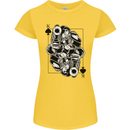 Sniper Card Military Army Special Forces Womens Petite Cut T-Shirt Yellow