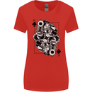 Sniper Card Military Army Special Forces Womens Wider Cut T-Shirt Red