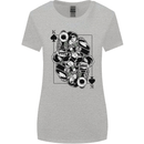 Sniper Card Military Army Special Forces Womens Wider Cut T-Shirt Sports Grey