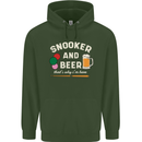 Snooker and Beer That's Why I'm Here Childrens Kids Hoodie Forest Green