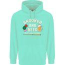 Snooker and Beer That's Why I'm Here Childrens Kids Hoodie Peppermint