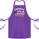 Snooker and Beer That's Why I'm Here Cotton Apron 100% Organic Purple