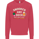 Snooker and Beer That's Why I'm Here Kids Sweatshirt Jumper Heliconia