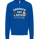 Snooker and Beer That's Why I'm Here Kids Sweatshirt Jumper Royal Blue