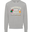 Snooker and Beer That's Why I'm Here Kids Sweatshirt Jumper Sports Grey