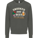 Snooker and Beer That's Why I'm Here Kids Sweatshirt Jumper Storm Grey