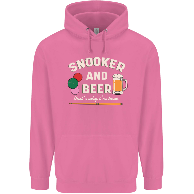 Snooker and Beer That's Why I'm Here Mens 80% Cotton Hoodie Azelea