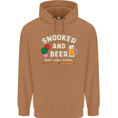 Snooker and Beer That's Why I'm Here Mens 80% Cotton Hoodie Caramel Latte