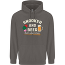 Snooker and Beer That's Why I'm Here Mens 80% Cotton Hoodie Charcoal