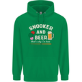 Snooker and Beer That's Why I'm Here Mens 80% Cotton Hoodie Irish Green