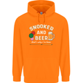 Snooker and Beer That's Why I'm Here Mens 80% Cotton Hoodie Orange