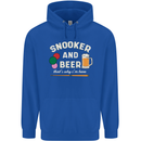 Snooker and Beer That's Why I'm Here Mens 80% Cotton Hoodie Royal Blue