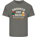 Snooker and Beer That's Why I'm Here Mens Cotton T-Shirt Tee Top Charcoal