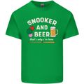 Snooker and Beer That's Why I'm Here Mens Cotton T-Shirt Tee Top Irish Green