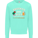Snooker and Beer That's Why I'm Here Mens Sweatshirt Jumper Peppermint