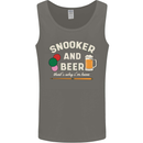 Snooker and Beer That's Why I'm Here Mens Vest Tank Top Charcoal