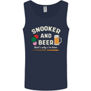 Snooker and Beer That's Why I'm Here Mens Vest Tank Top Navy Blue
