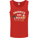Snooker and Beer That's Why I'm Here Mens Vest Tank Top Red