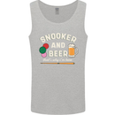 Snooker and Beer That's Why I'm Here Mens Vest Tank Top Sports Grey