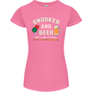 Snooker and Beer That's Why I'm Here Womens Petite Cut T-Shirt Azalea