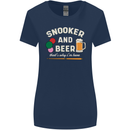Snooker and Beer That's Why I'm Here Womens Wider Cut T-Shirt Navy Blue