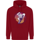 Snowboarding Dont Follow Me Funny Childrens Kids Hoodie Red