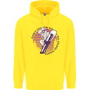 Snowboarding Dont Follow Me Funny Childrens Kids Hoodie Yellow
