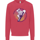 Snowboarding Dont Follow Me Funny Kids Sweatshirt Jumper Heliconia