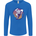 Snowboarding Dont Follow Me Funny Mens Long Sleeve T-Shirt Royal Blue