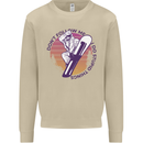 Snowboarding Dont Follow Me Funny Mens Sweatshirt Jumper Sand
