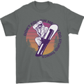 Snowboarding Dont Follow Me Funny Mens T-Shirt 100% Cotton Charcoal
