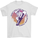 Snowboarding Dont Follow Me Funny Mens T-Shirt 100% Cotton White