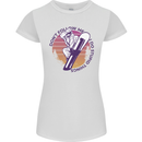 Snowboarding Dont Follow Me Funny Womens Petite Cut T-Shirt White
