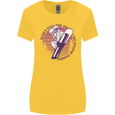Snowboarding Dont Follow Me Funny Womens Wider Cut T-Shirt Yellow