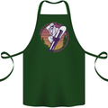 Snowboarding Funny Dont Follow Me Cotton Apron 100% Organic Forest Green