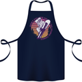Snowboarding Funny Dont Follow Me Cotton Apron 100% Organic Navy Blue
