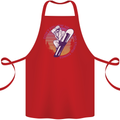 Snowboarding Funny Dont Follow Me Cotton Apron 100% Organic Red
