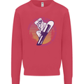 Snowboarding Funny Dont Follow Me Kids Sweatshirt Jumper Heliconia