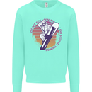 Snowboarding Funny Dont Follow Me Kids Sweatshirt Jumper Peppermint