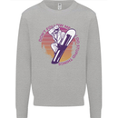 Snowboarding Funny Dont Follow Me Kids Sweatshirt Jumper Sports Grey