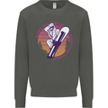 Snowboarding Funny Dont Follow Me Kids Sweatshirt Jumper Storm Grey