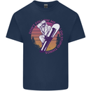 Snowboarding Funny Dont Follow Me Kids T-Shirt Childrens Navy Blue