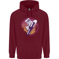 Snowboarding Funny Dont Follow Me Mens 80% Cotton Hoodie Maroon