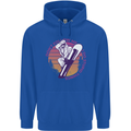 Snowboarding Funny Dont Follow Me Mens 80% Cotton Hoodie Royal Blue