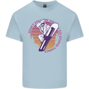 Snowboarding Funny Dont Follow Me Mens Cotton T-Shirt Tee Top Light Blue