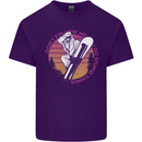 Snowboarding Funny Dont Follow Me Mens Cotton T-Shirt Tee Top Purple