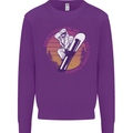 Snowboarding Funny Dont Follow Me Mens Sweatshirt Jumper Purple