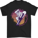 Snowboarding Funny Dont Follow Me Mens T-Shirt 100% Cotton Black