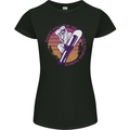 Snowboarding Funny Dont Follow Me Womens Petite Cut T-Shirt Black