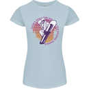 Snowboarding Funny Dont Follow Me Womens Petite Cut T-Shirt Light Blue